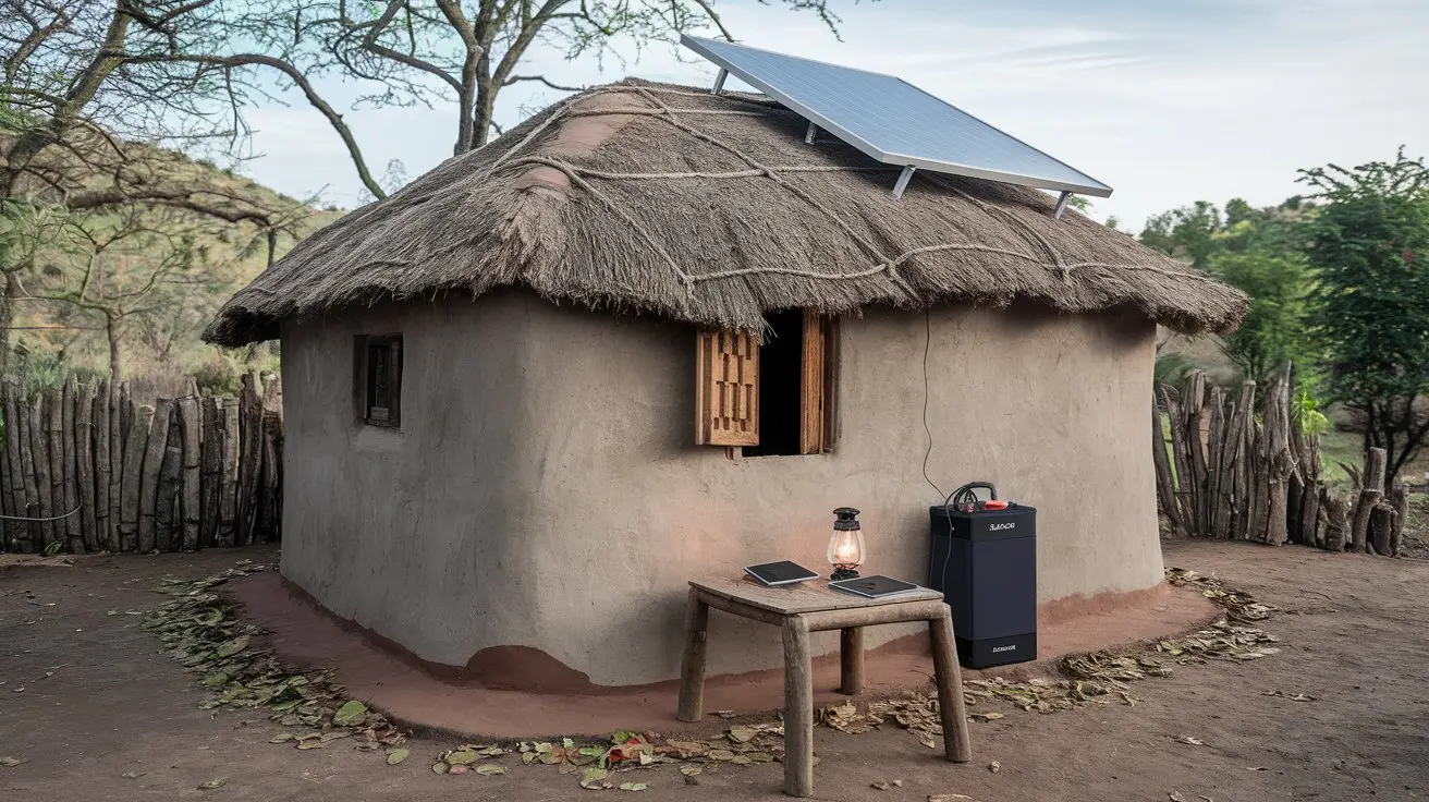 Rural home undergoing a digital transformation in Kenya